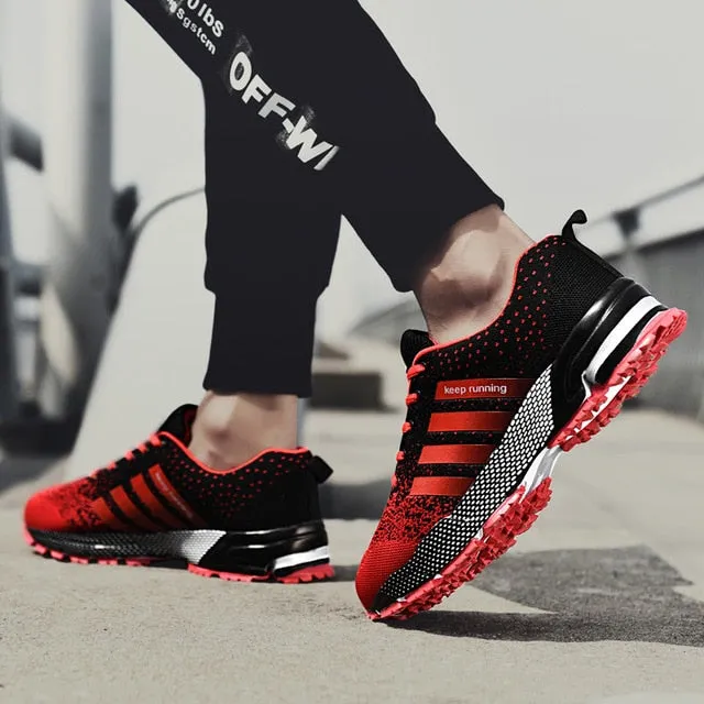 2019 Sport Running Shoes Men Couple Casual Shoes Men Flats Outdoor Sneakers Mesh Breathable Walking Footwear Sport Trainers