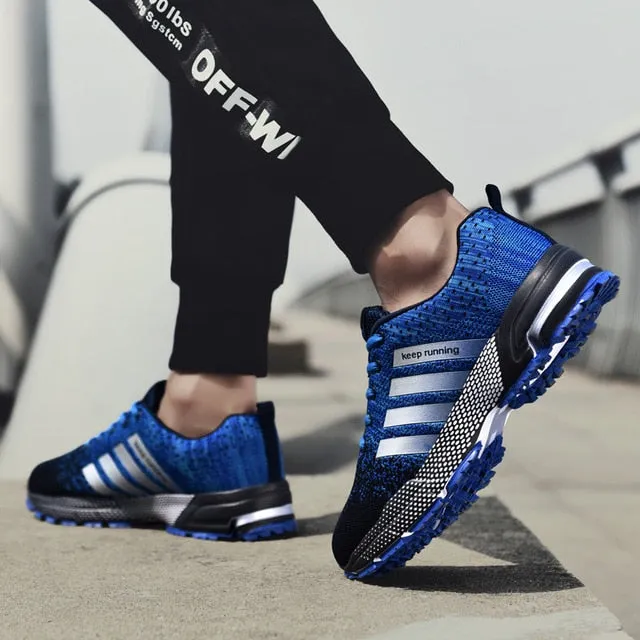 2019 Sport Running Shoes Men Couple Casual Shoes Men Flats Outdoor Sneakers Mesh Breathable Walking Footwear Sport Trainers
