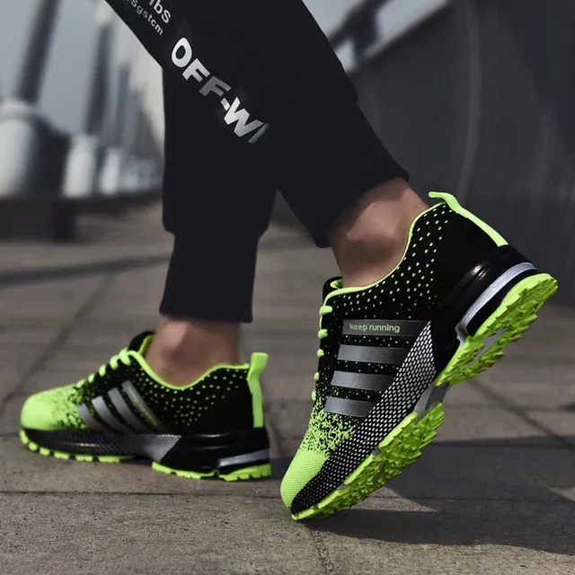 2019 Sport Running Shoes Men Couple Casual Shoes Men Flats Outdoor Sneakers Mesh Breathable Walking Footwear Sport Trainers