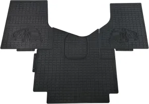 3 Piece Floor Mats MAT Liners Set Fit for 2018-2021 Freightliner Cascadia New Generation 116 & 126, All Weather Protection, Black