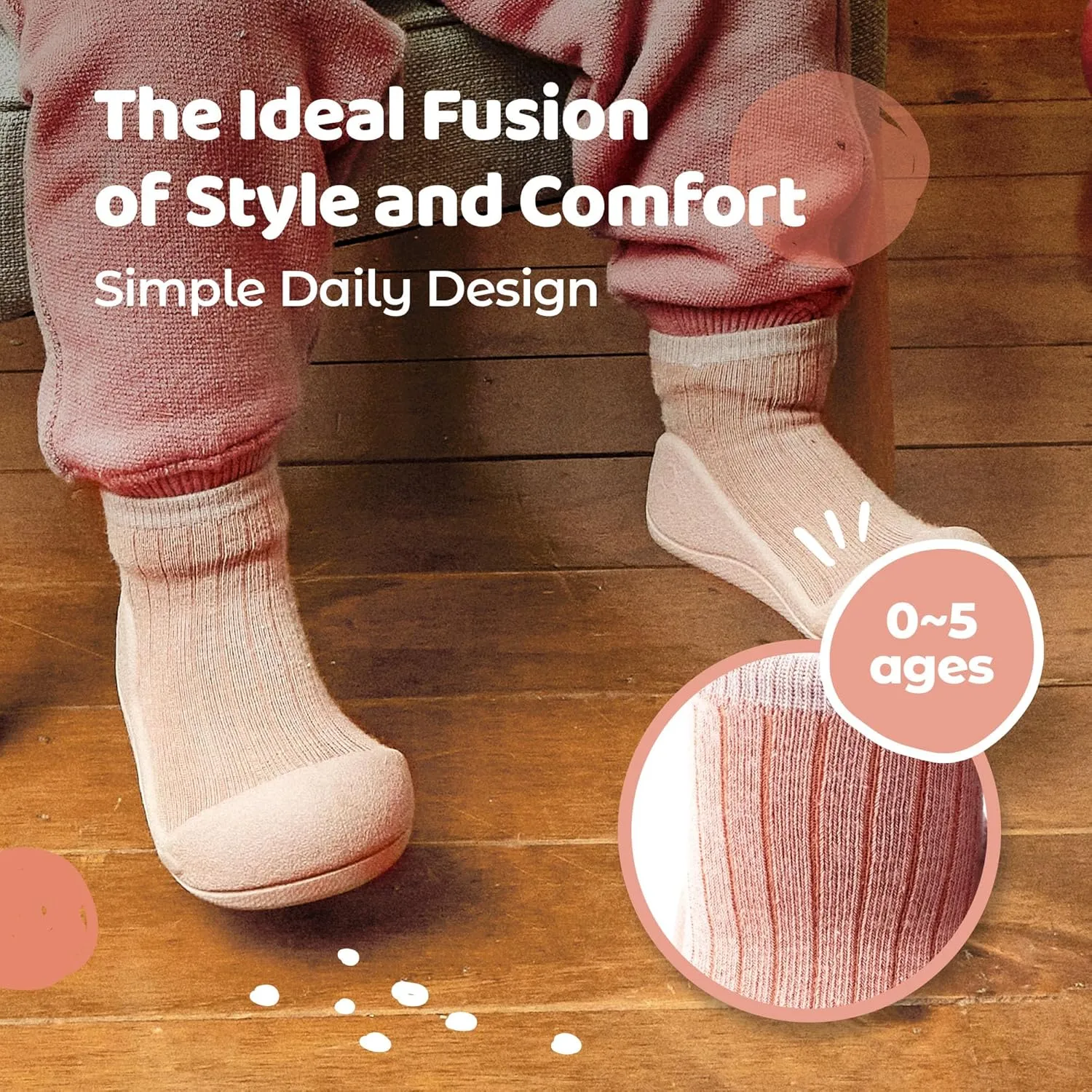 3.5 Baby Sock Shoes for Baby Boy & Girl, Soft, Non-Slip Toddler Sock Shoes, Breathable Infant Walking Shoes, First Steps Baby Shoes, Fun Animal-Themed Designs, Easy to Put On