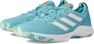adidas Courtflash White/White/Beam Orange 9 D (M)