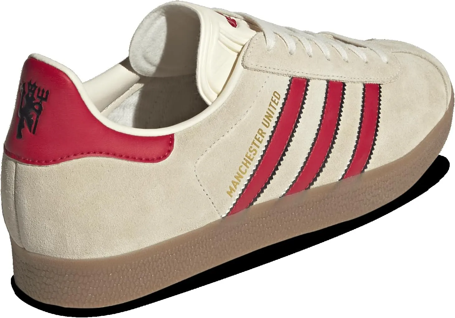 Adidas Gazelle Manchester United - Men's (JS3040, Cream/Core Black)