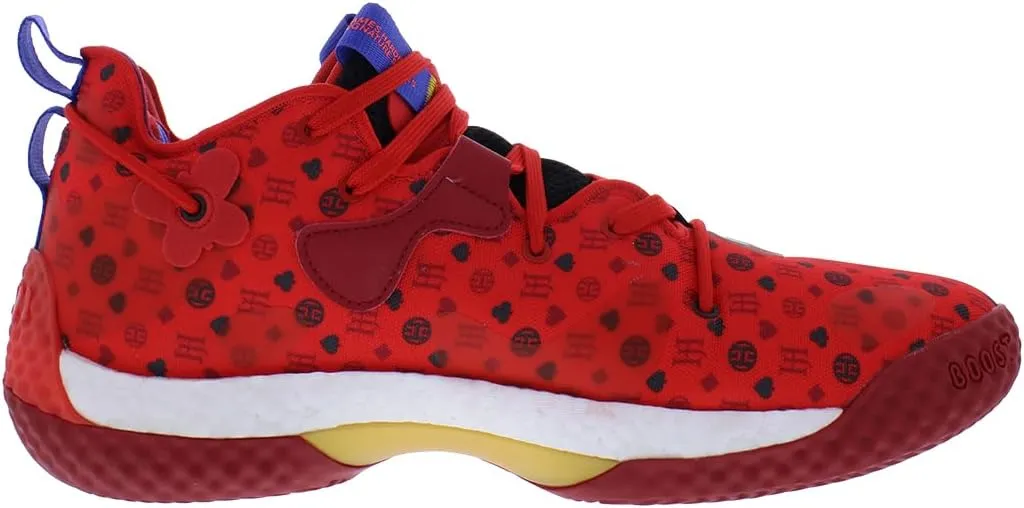 adidas Mens Harden Vol. 6 Basketball Sneakers Shoes - Red