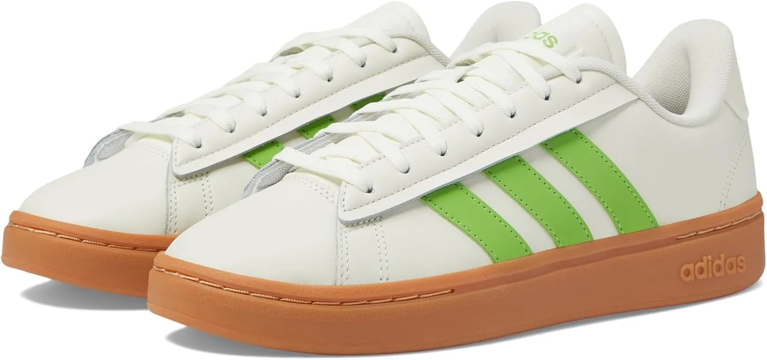 adidas Originals Grand Court Alpha Off-White/Semi Lucid Lime/Gum 11 B (M)