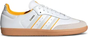 adidas Samba OG Men's Sneakers, Cloud White/Crystal White/Crew Yellow, Size 10