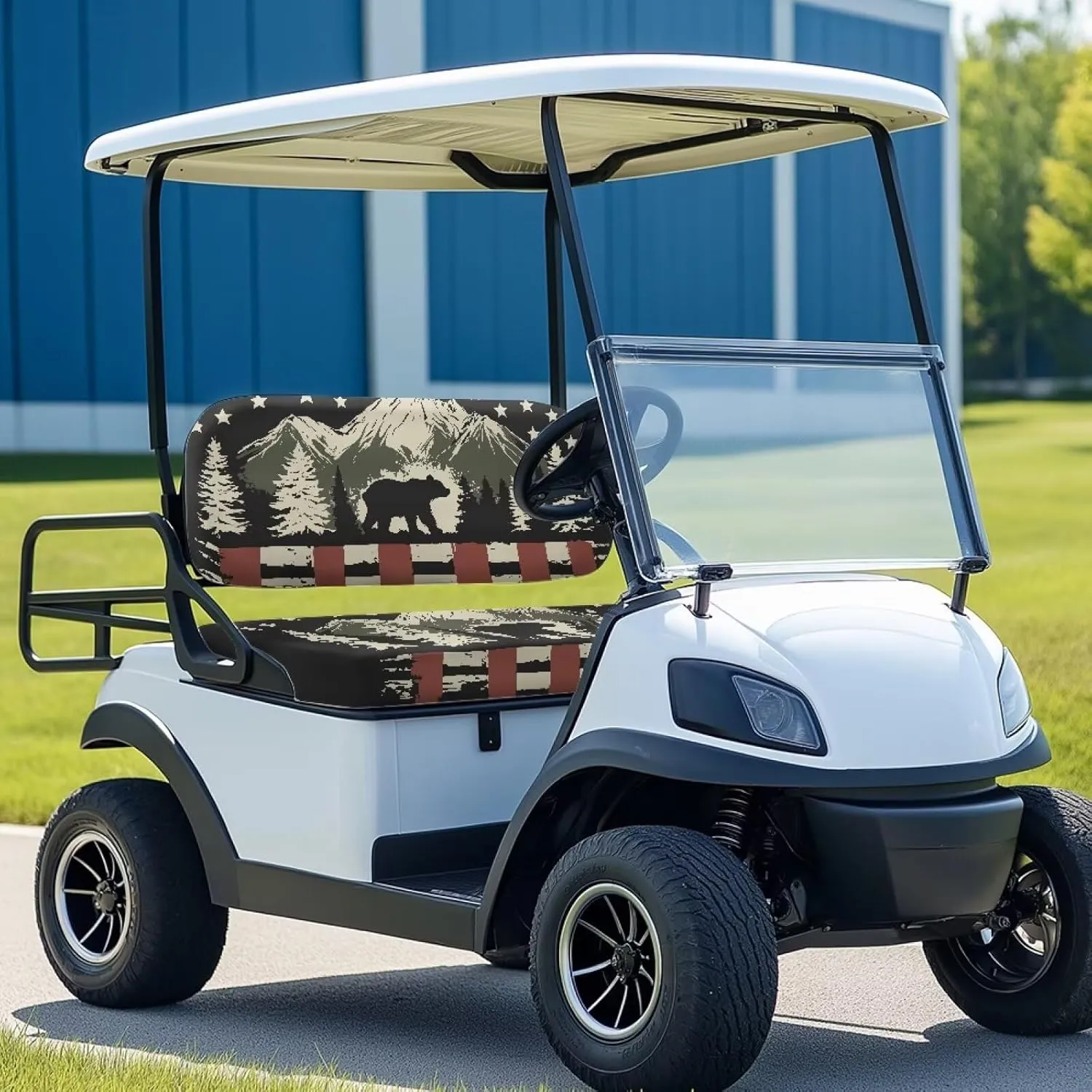 AFPANQZ Breathable Golf Cart Seat Cover - Lightweight, Summer Use, Easy to Clean Club Car Decoration Cover