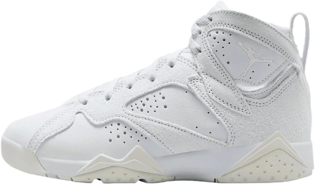 Air Jordan 7 Retro Big Kids' Shoes (DV2255-400, Cobalt Bliss/White/Sail) Size 4