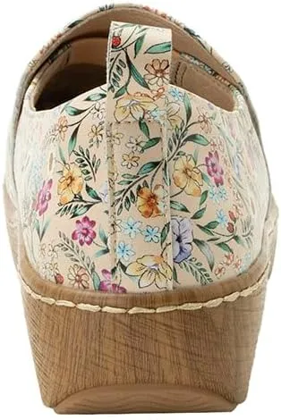 Alegria Women's Origin Orygin Wood Grain Leather Slip On Clog