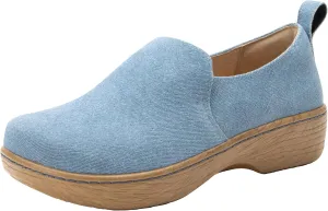 Alegria Women's Origin Orygin Wood Grain Leather Slip On Clog