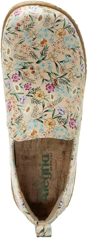 Alegria Women's Origin Orygin Wood Grain Leather Slip On Clog
