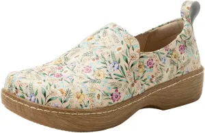 Alegria Women's Origin Orygin Wood Grain Leather Slip On Clog