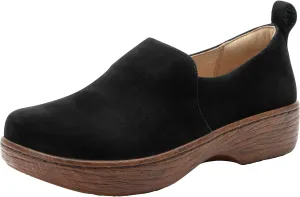 Alegria Women's Origin Orygin Wood Grain Leather Slip On Clog