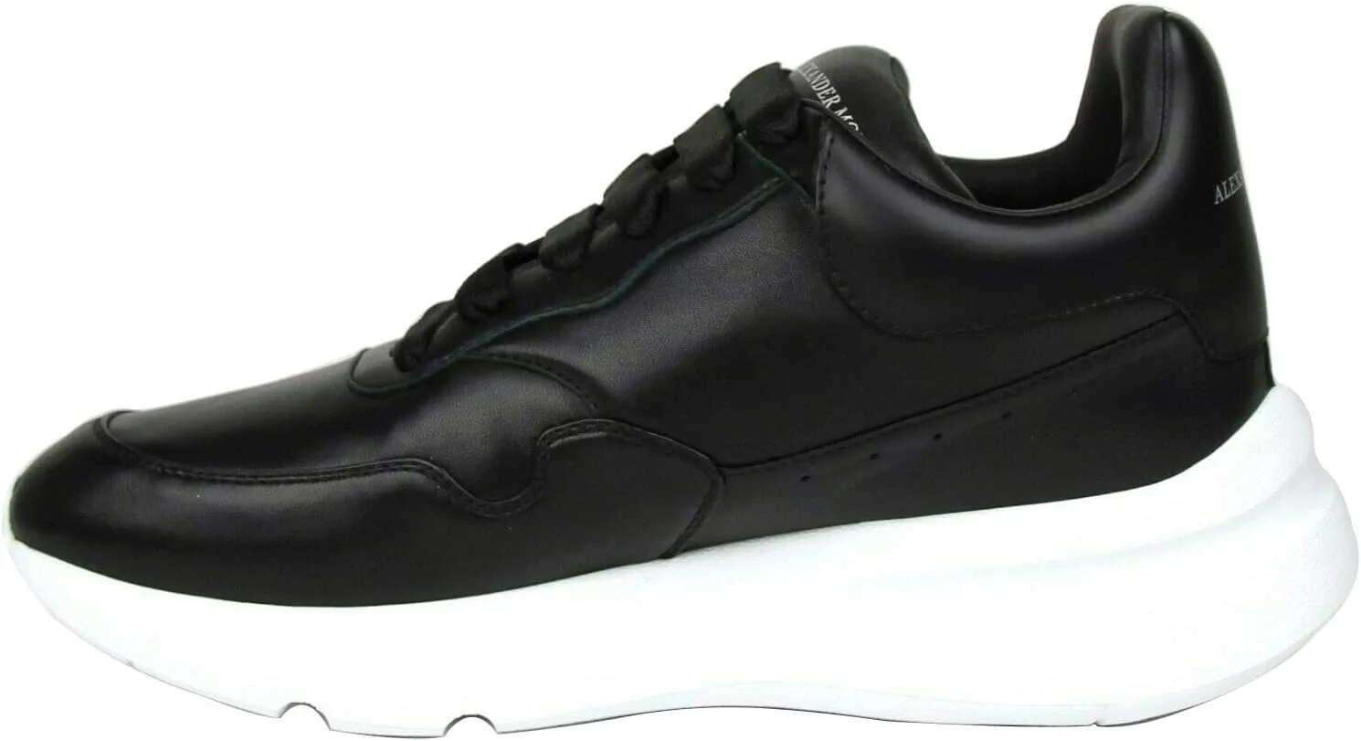 Alexander Mcqueen Men's Black Leather Platform Sneakers 505033 1000
