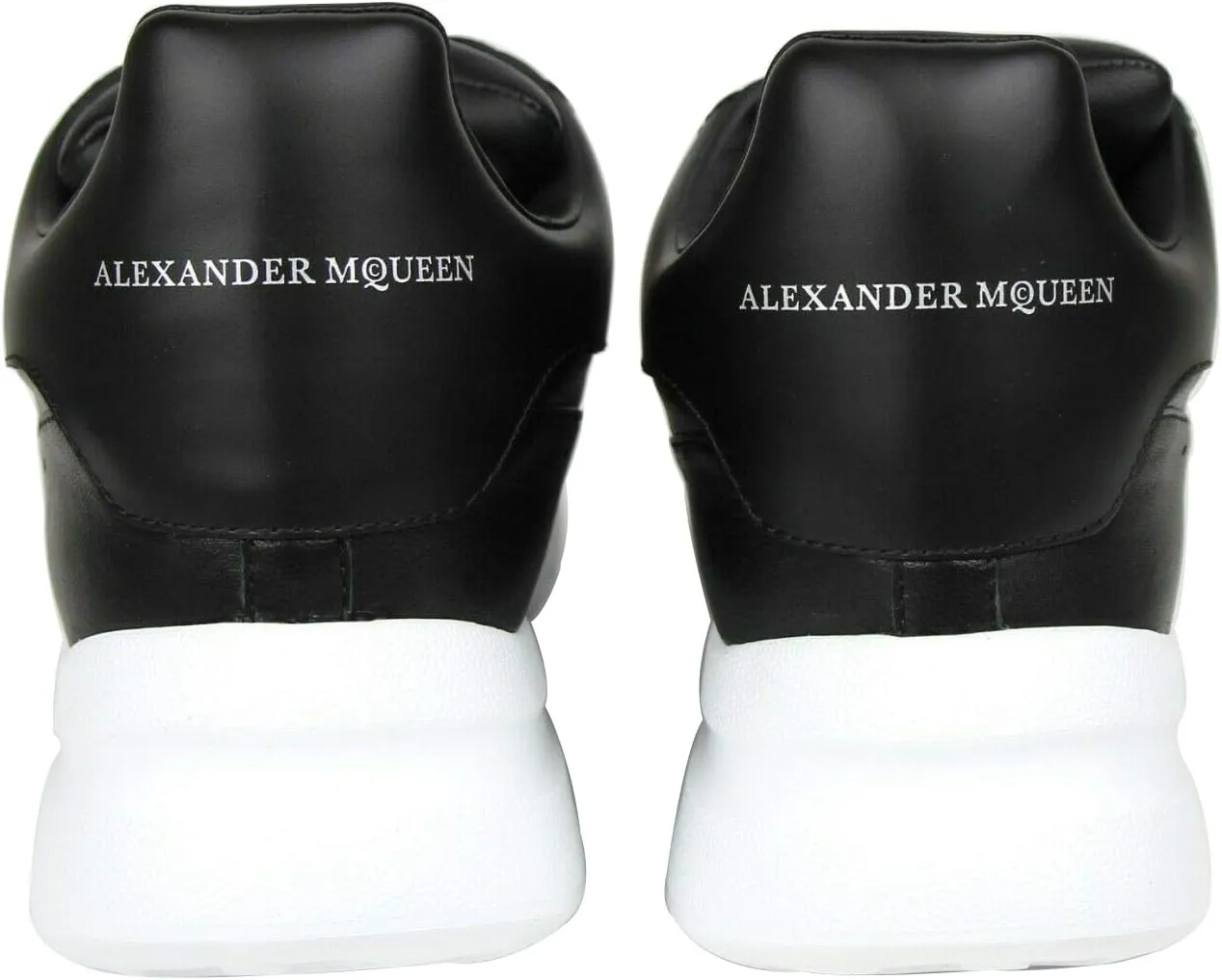 Alexander Mcqueen Men's Black Leather Platform Sneakers 505033 1000