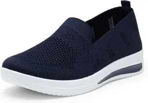 Alexis Leroy Women's Mesh-Comfortable Athletic Walking Shoes Slip On Casual Sneakers