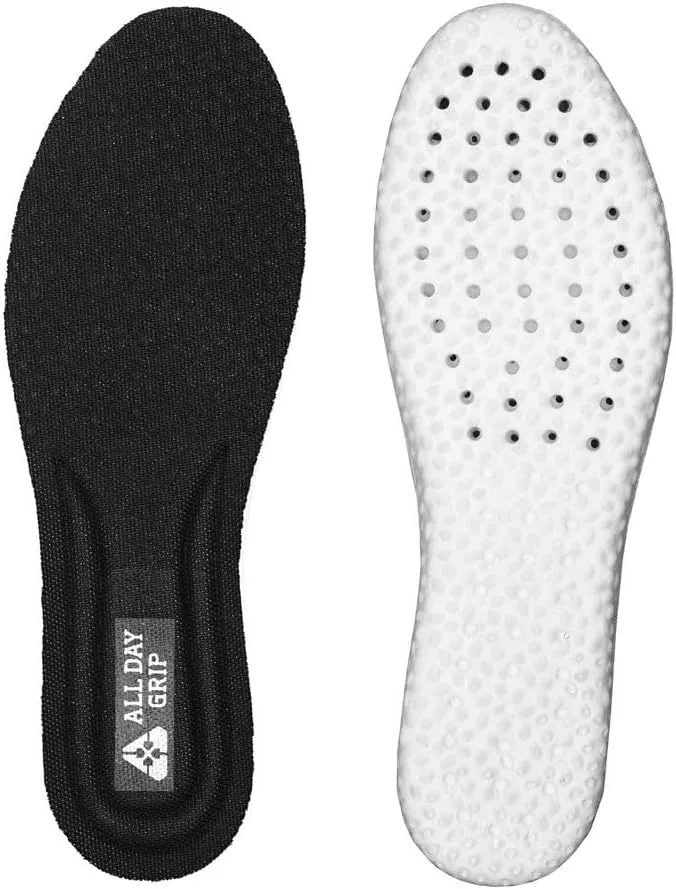 ALL DAY GRIP Women's Comfortable Ultra Slip-Resistant Shoes. Slip On Non Slip Work Sneakers for Healthcare and Food Service Workers.