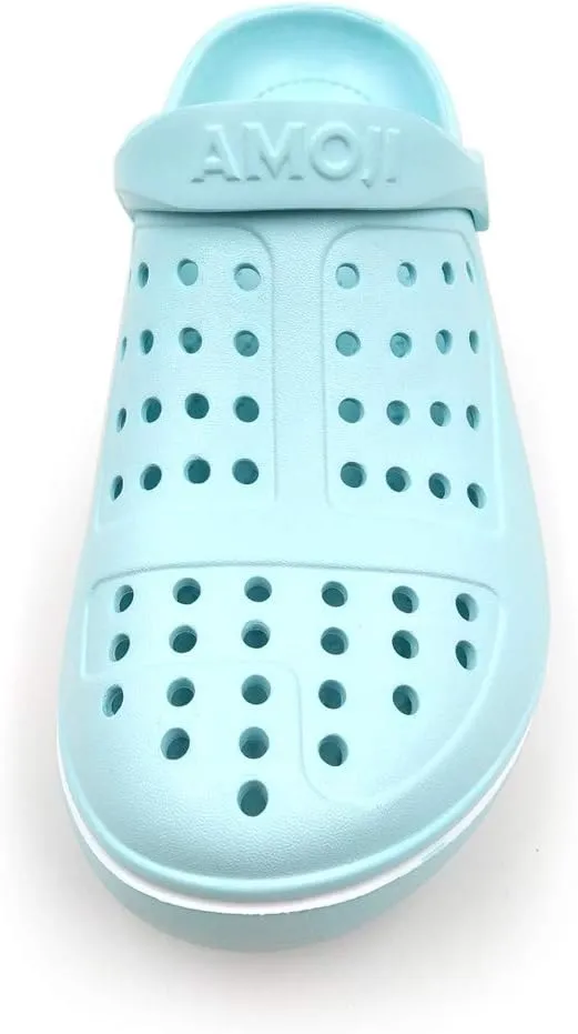 Amoji Unisex Clogs Garden Shoes Slip On Sandals CL8818