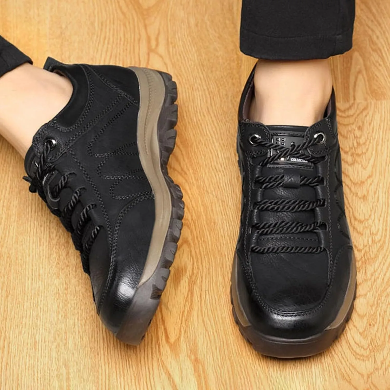 and Winter Single Cotton Casual Shoes Men's Hiking Sneakers Cotton Shoes Thickened and Warm Street Men