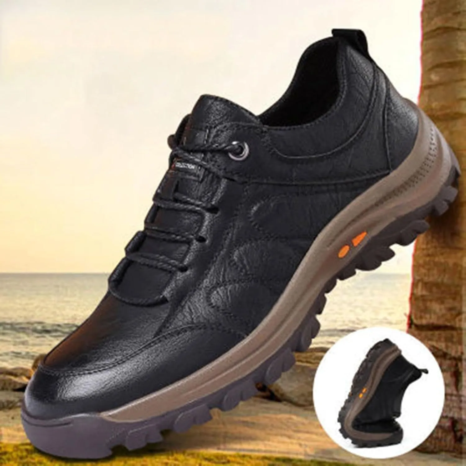 and Winter Single Cotton Casual Shoes Men's Hiking Sneakers Cotton Shoes Thickened and Warm Street Men