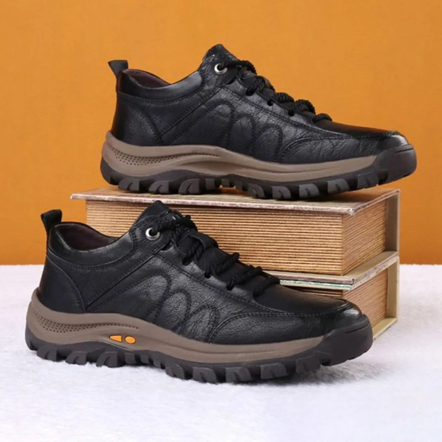 and Winter Single Cotton Casual Shoes Men's Hiking Sneakers Cotton Shoes Thickened and Warm Street Men