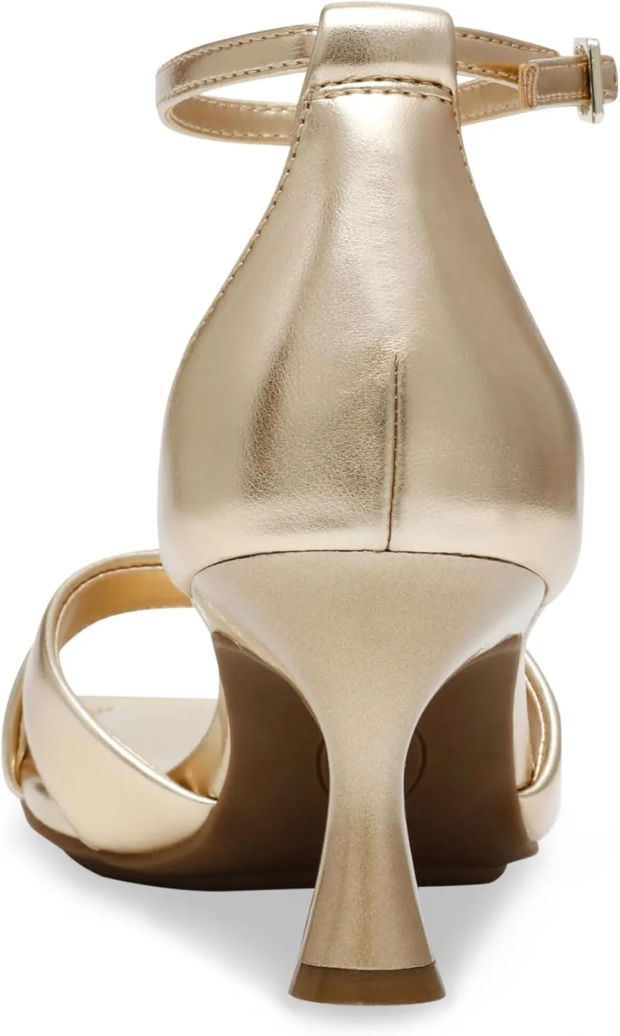 Anne Klein Womens JOSS Criss-Cross Faux Leather Ankle Strap