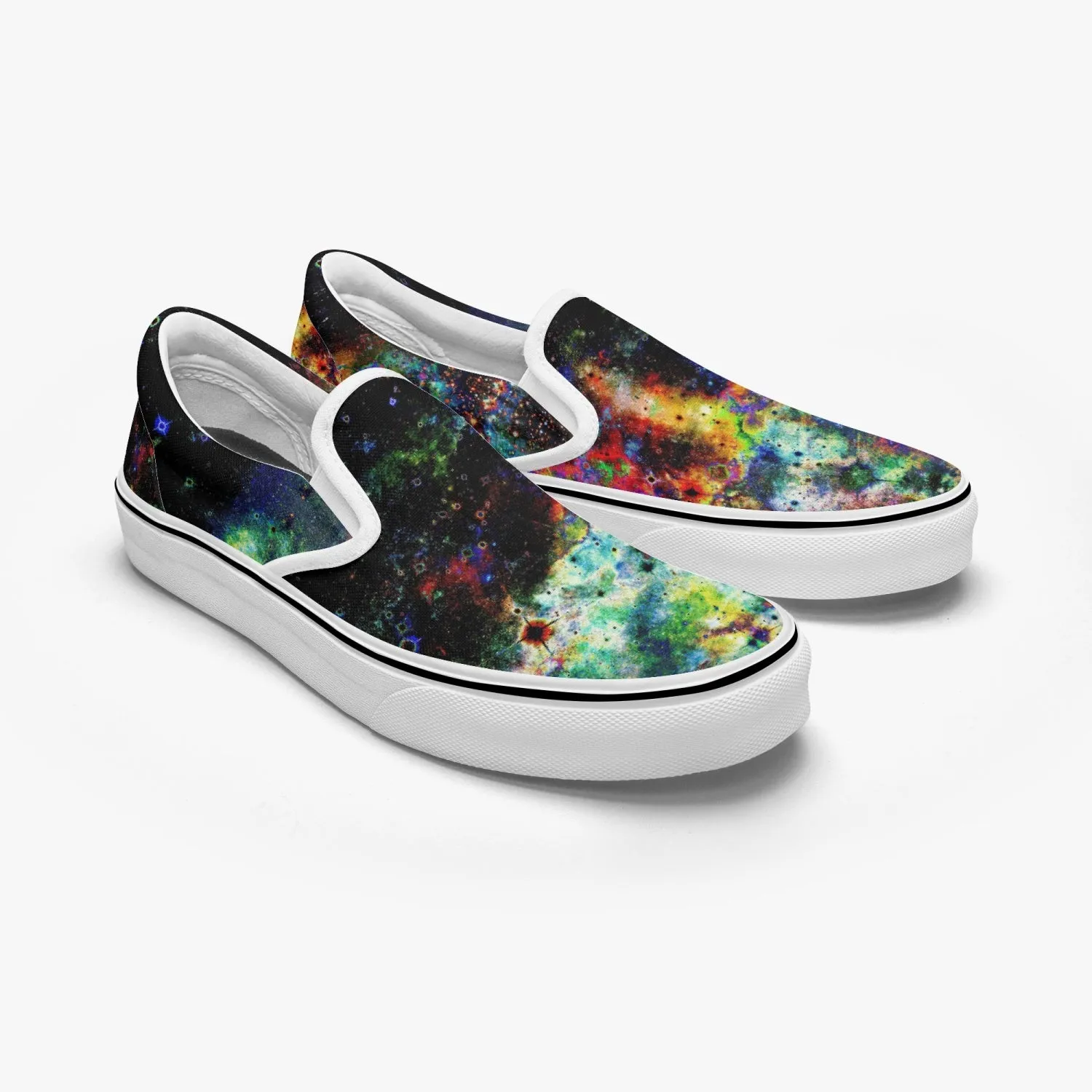 Apoc Split-Style Psychedelic Slip-On Shoes