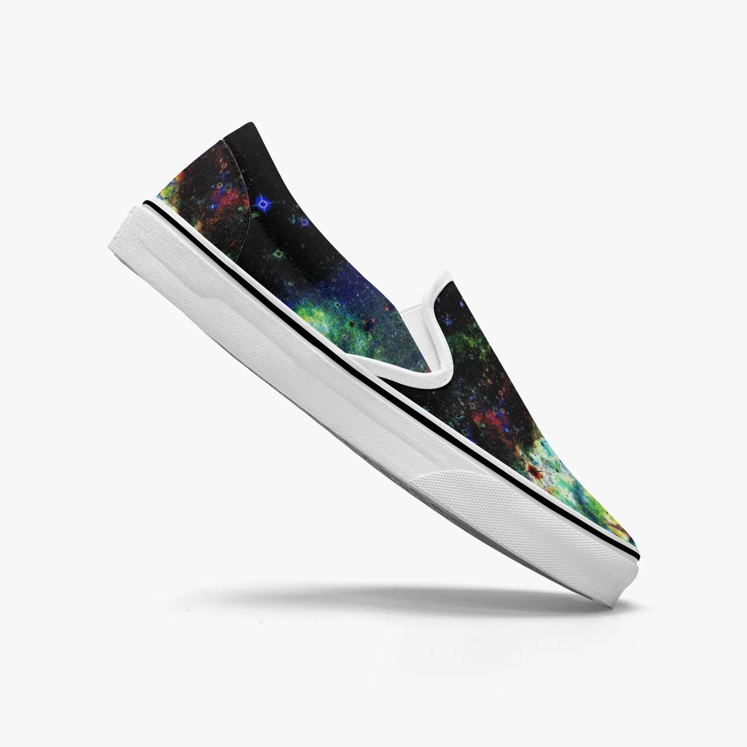 Apoc Split-Style Psychedelic Slip-On Shoes