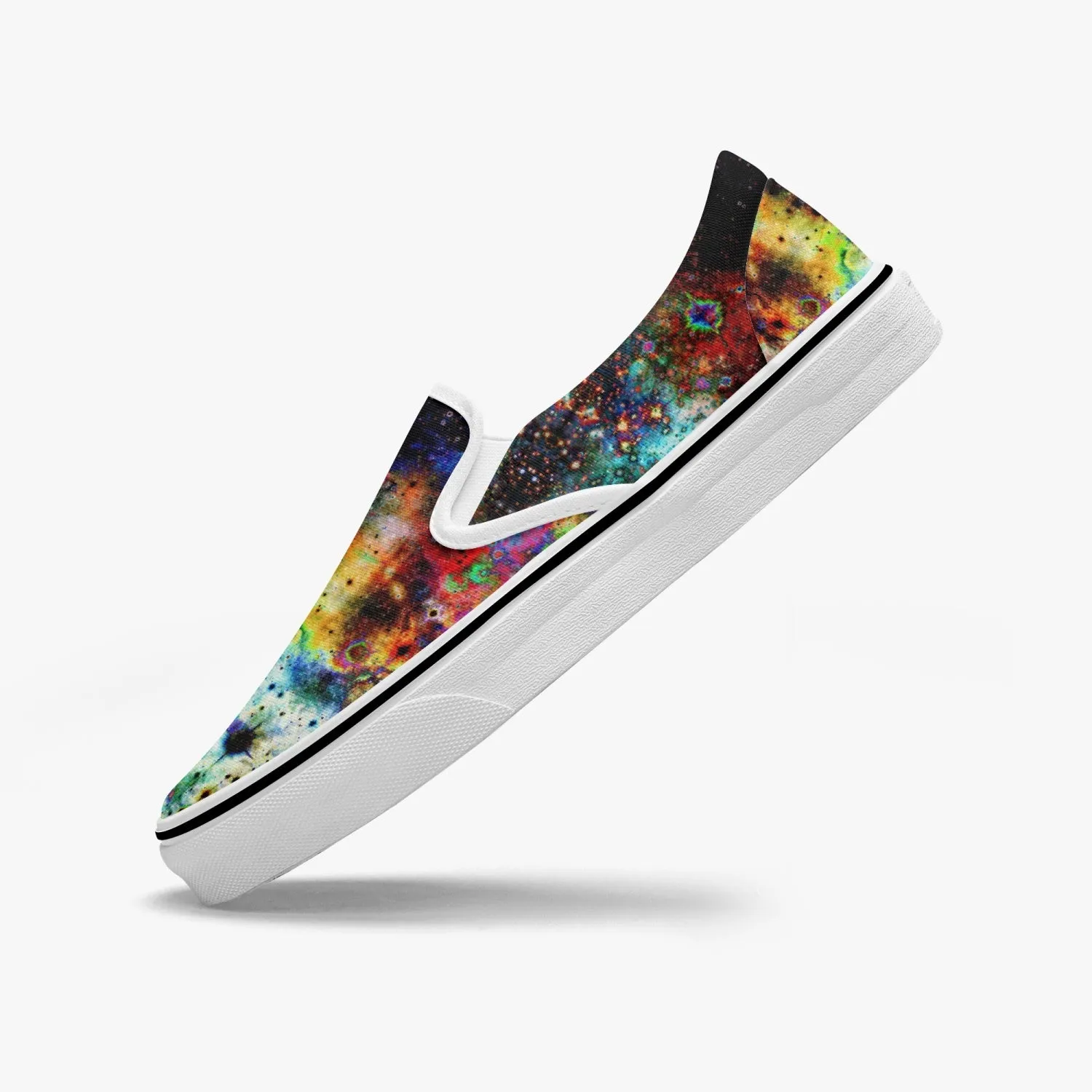 Apoc Split-Style Psychedelic Slip-On Shoes