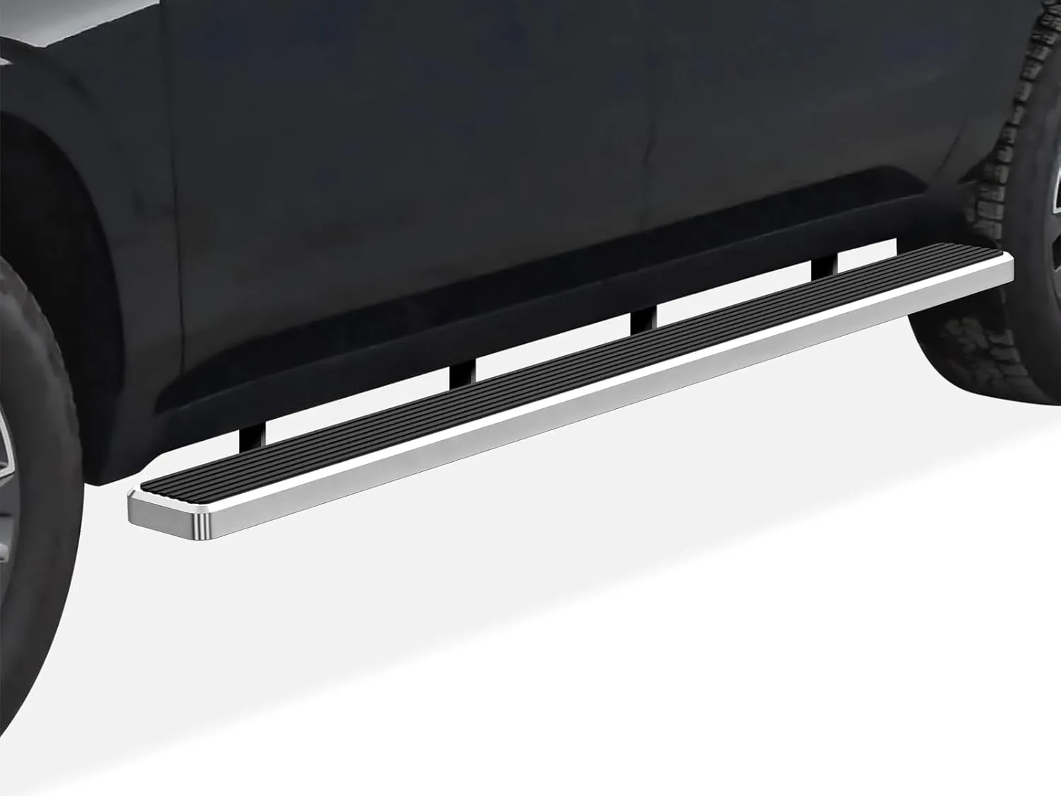 APS (304 Stainless Steel Polished Silver 6 inches Running Boards Nerf Bars Side Steps Compatible with Chevy Suburban 2021-2025