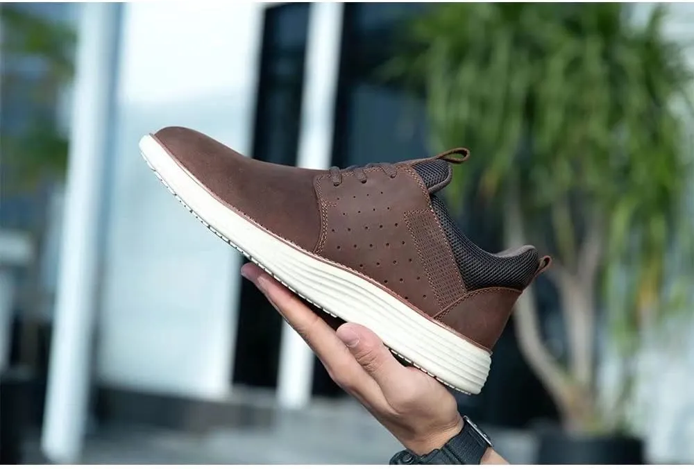 Arkbird Leather Loafers, Casual Slip-On Sneaker Shoes for Men