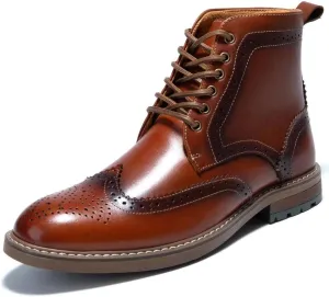 Arkbird Mens Chelsea Boots, Stylish and Comfort Leather Chukka Ankle Boots with Zipper