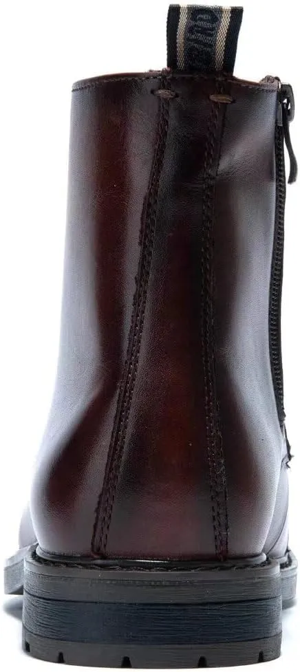 Arkbird Mens Chelsea Boots, Stylish and Comfort Leather Chukka Ankle Boots with Zipper