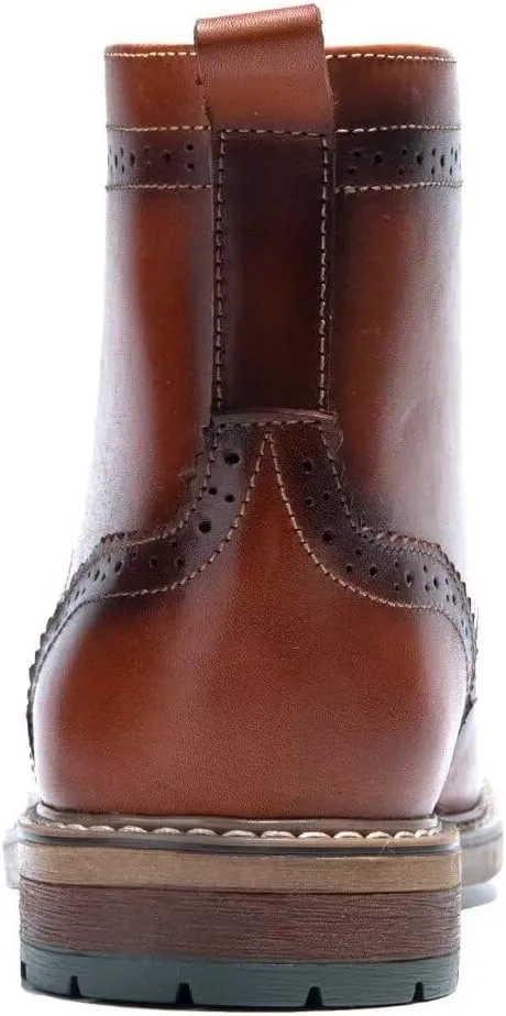 Arkbird Mens Chelsea Boots, Stylish and Comfort Leather Chukka Ankle Boots with Zipper