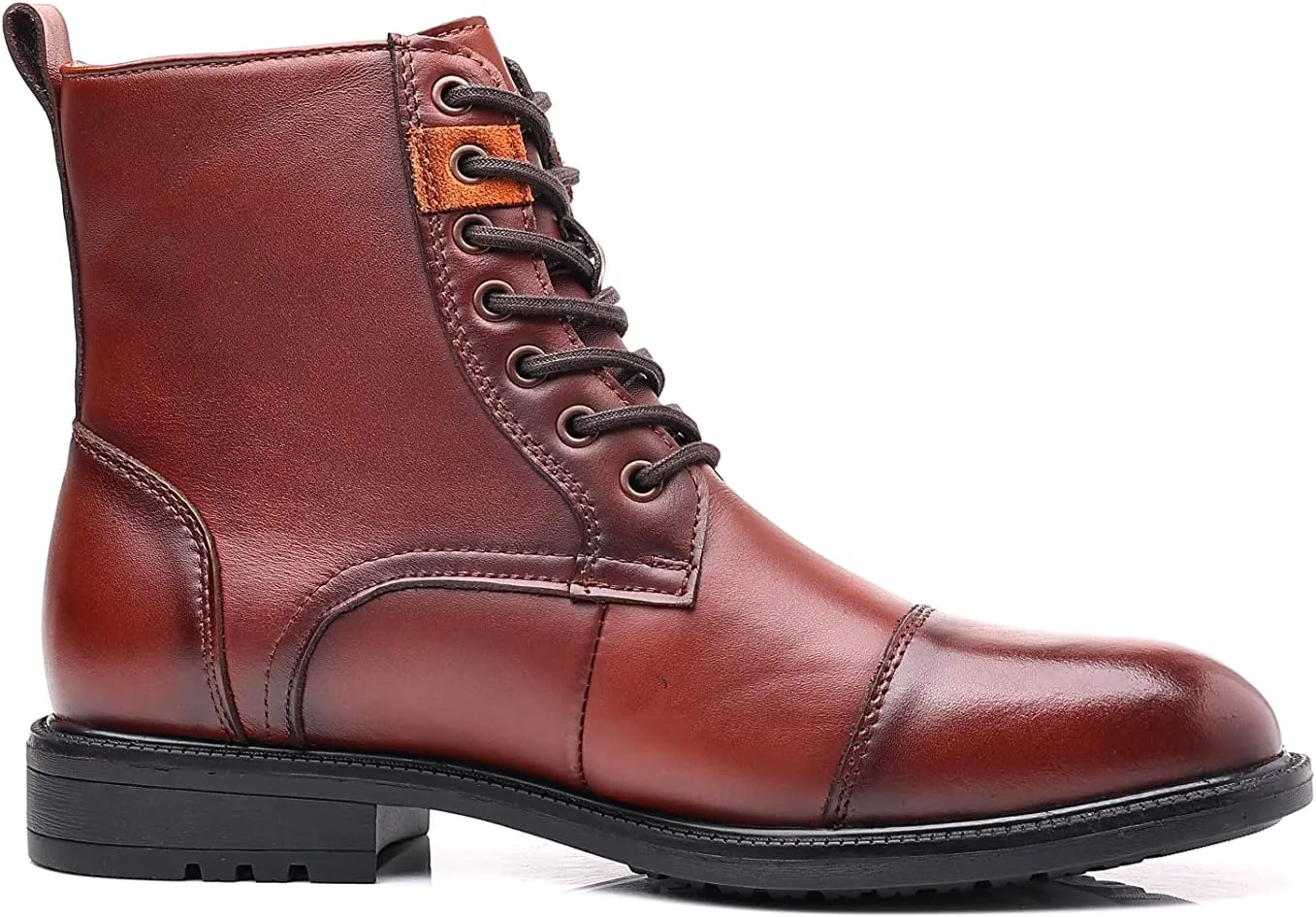 Arkbird Men's Motocycle Combat Boots, Comfortable Stylish Lace Up Fashion Casual Boot For Men