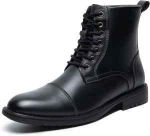 Arkbird Men's Motocycle Combat Boots, Comfortable Stylish Lace Up Fashion Casual Boot For Men