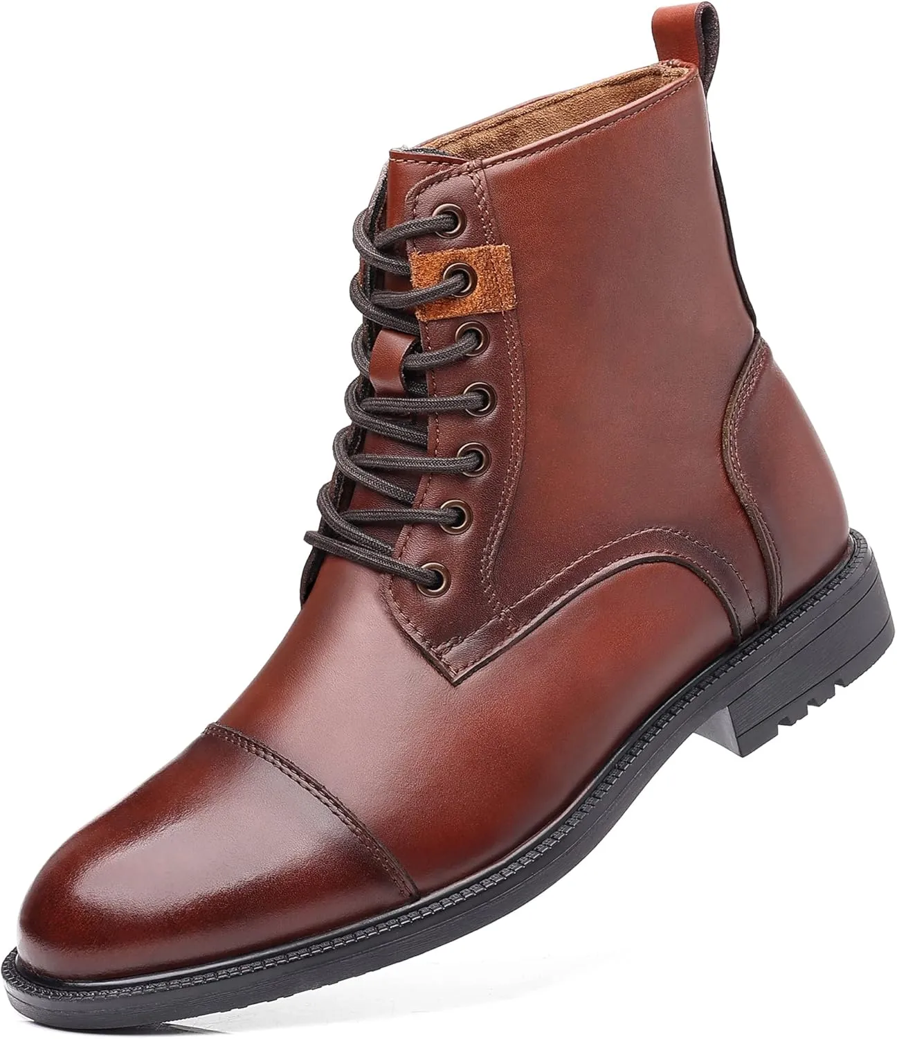 Arkbird Men's Motocycle Combat Boots, Comfortable Stylish Lace Up Fashion Casual Boot For Men