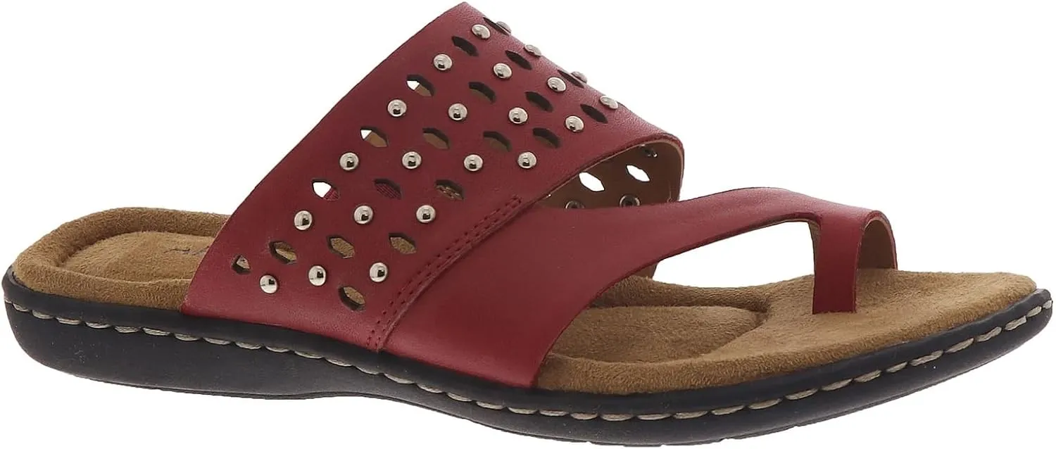 ARRAY Women's Catalina Leather Slip-On Sandal with Studs