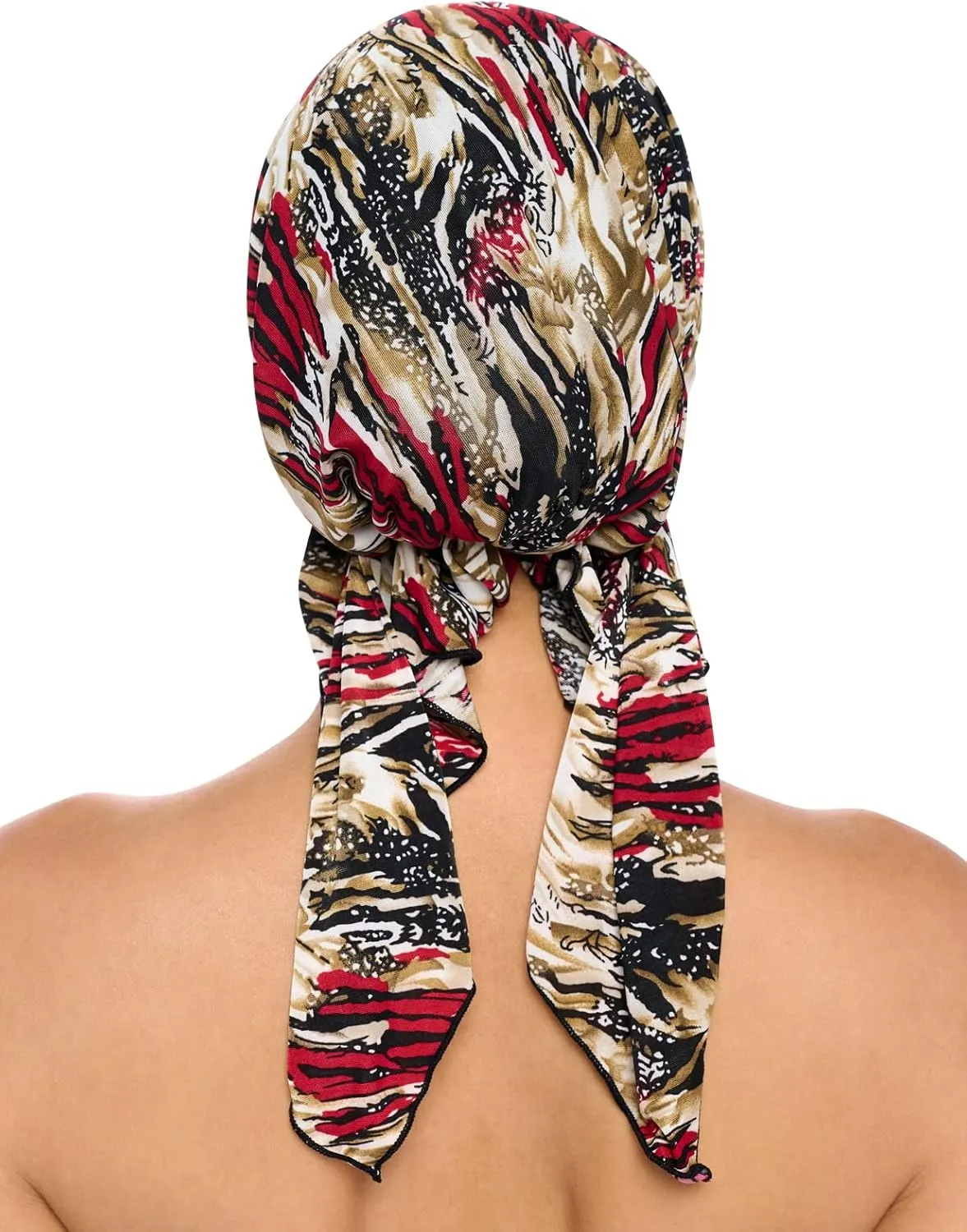 Ashford & Brooks Pre Tied Bandana Turban Chemo Head Scarf Sleep Hair Cover Hat