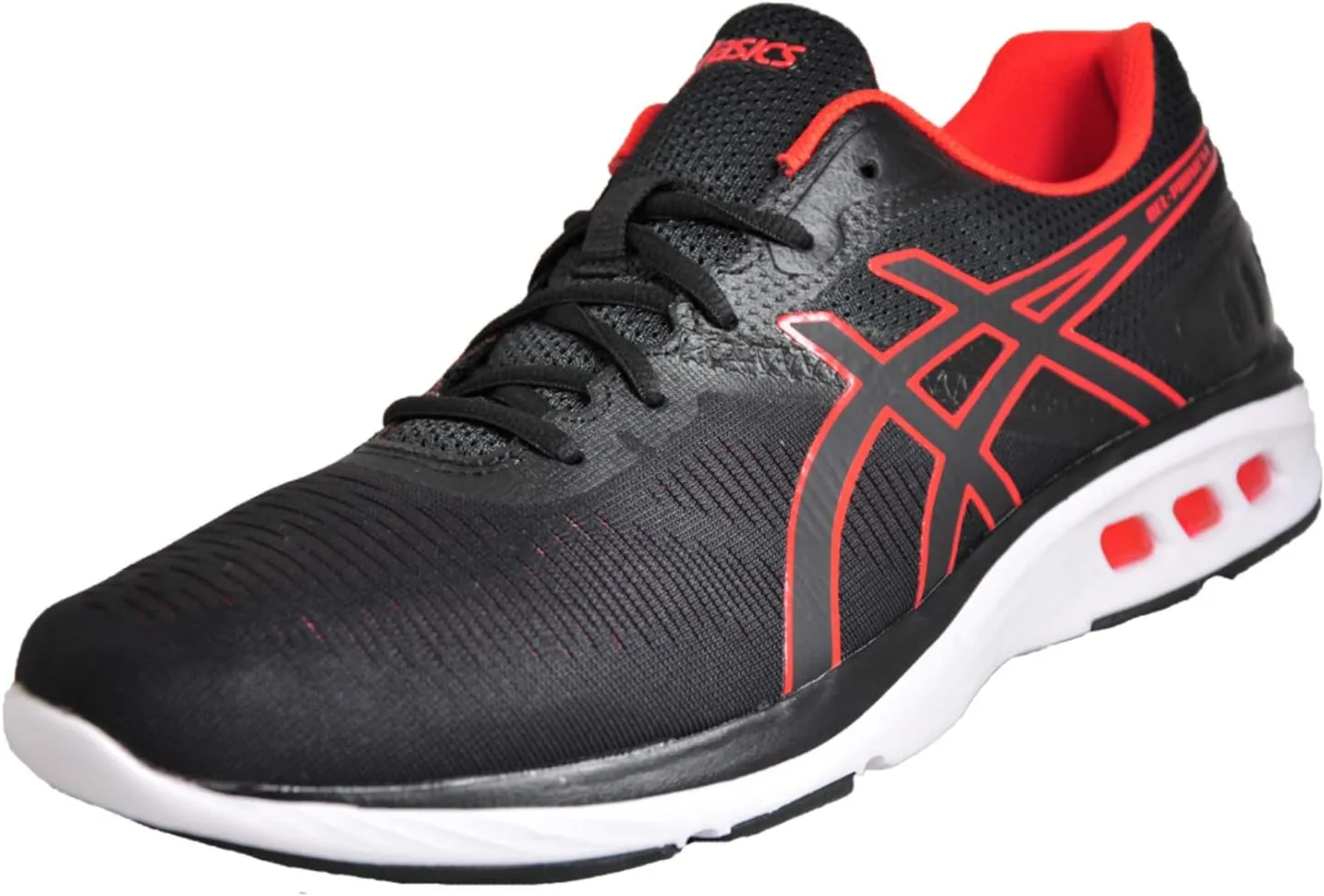 ASICS Gel-Promesa Mens Running Trainers T842N Sneakers Shoes (UK 10.5 US 11.5 EU 46, Black red Alert 001)