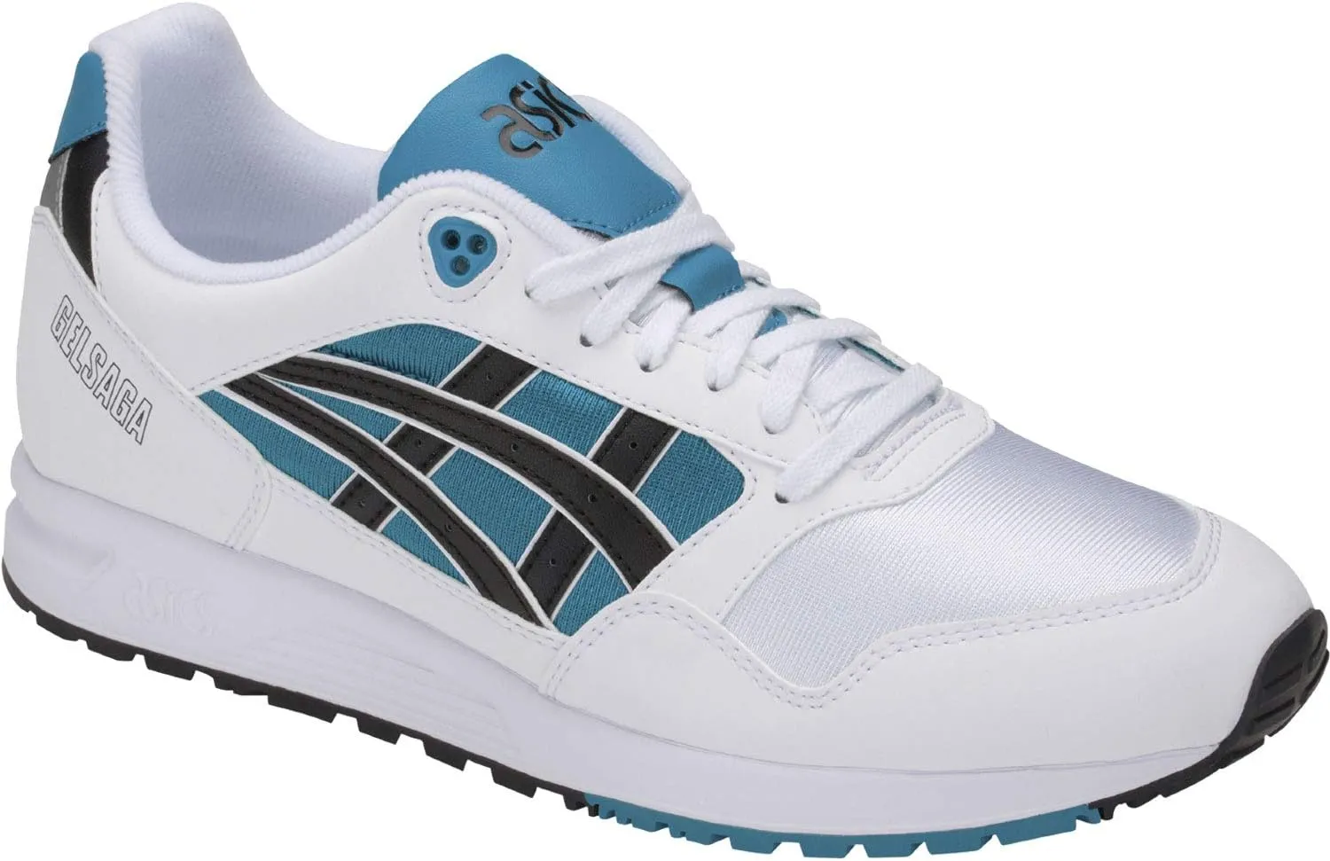 ASICS Gel-Saga Mens Running Trainers 1191A022 Sneakers Shoes (UK 11 US 12 EU 46.5, Teal Blue Black 401)