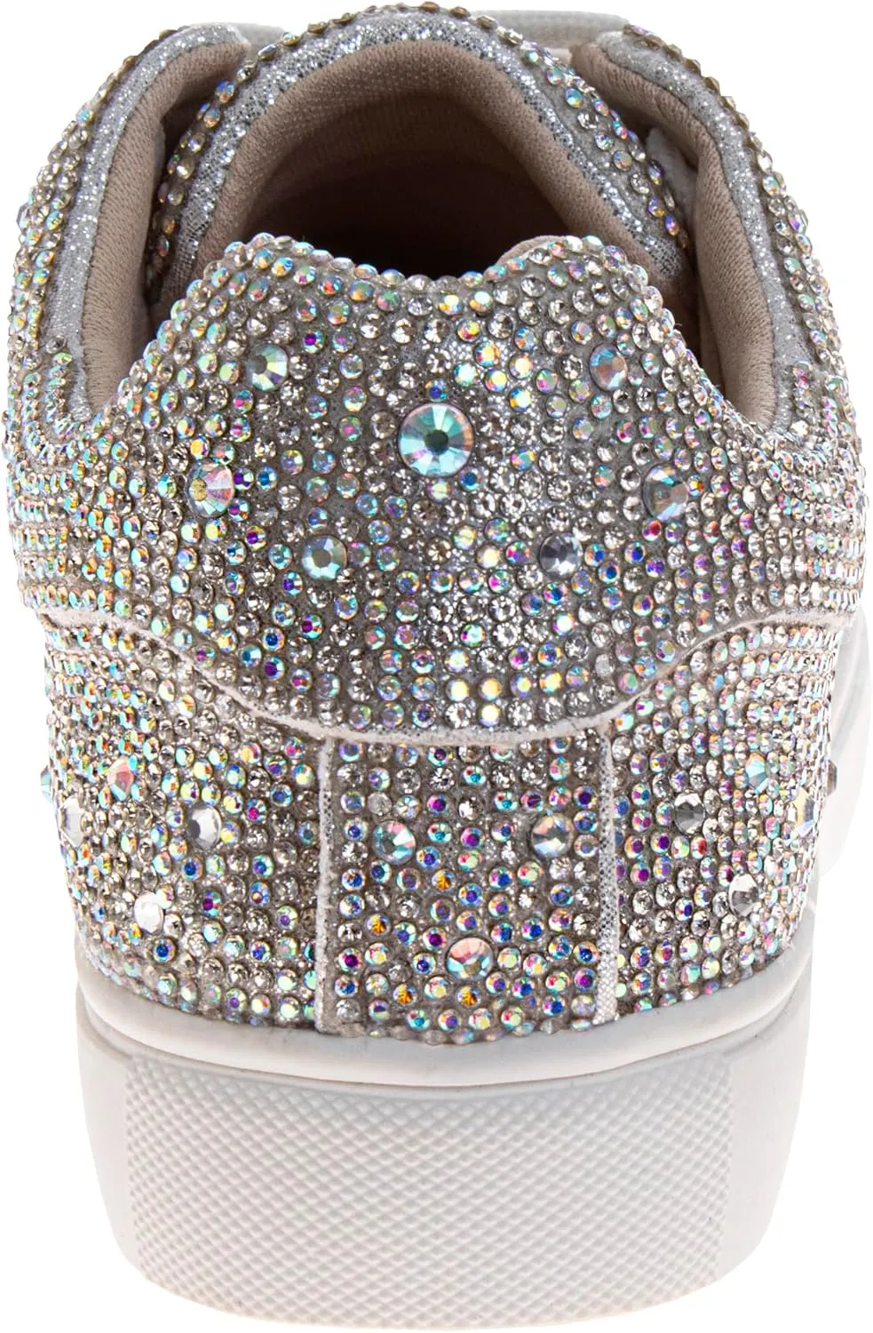Badgley Mischka Low Top Girl Shoes - Kids Casual Light Sparkly Girls Fashion Sneakers Size Little Kids - Big Kids