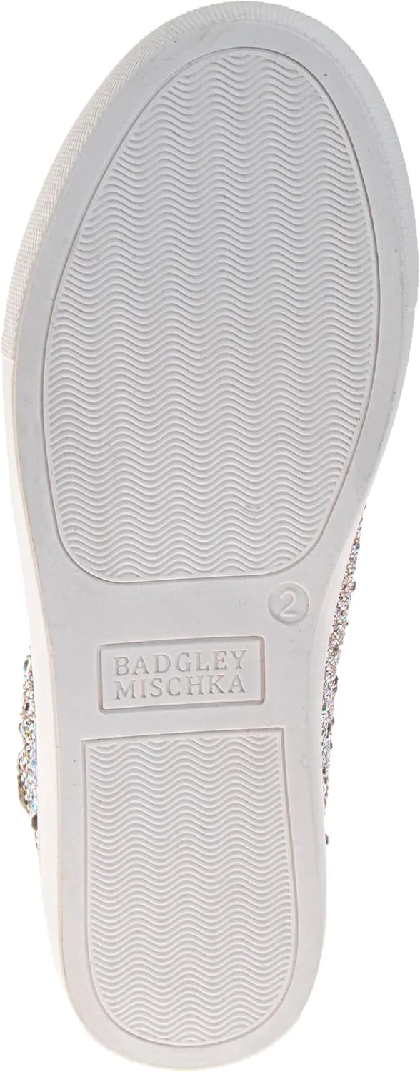 Badgley Mischka Low Top Girl Shoes - Kids Casual Light Sparkly Girls Fashion Sneakers Size Little Kids - Big Kids