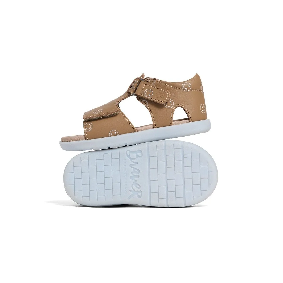 Bailey Sandal in Tan Smiley
