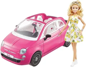 Barbie Fiat 500 Doll and Vehicle