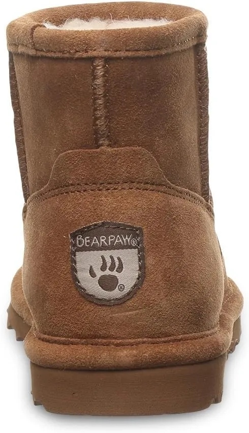 BEARPAW Alyssa Youth Multiple Colors | Women's Ankle Boot | Women's Slip On Boot | Comfortable Winter Boot