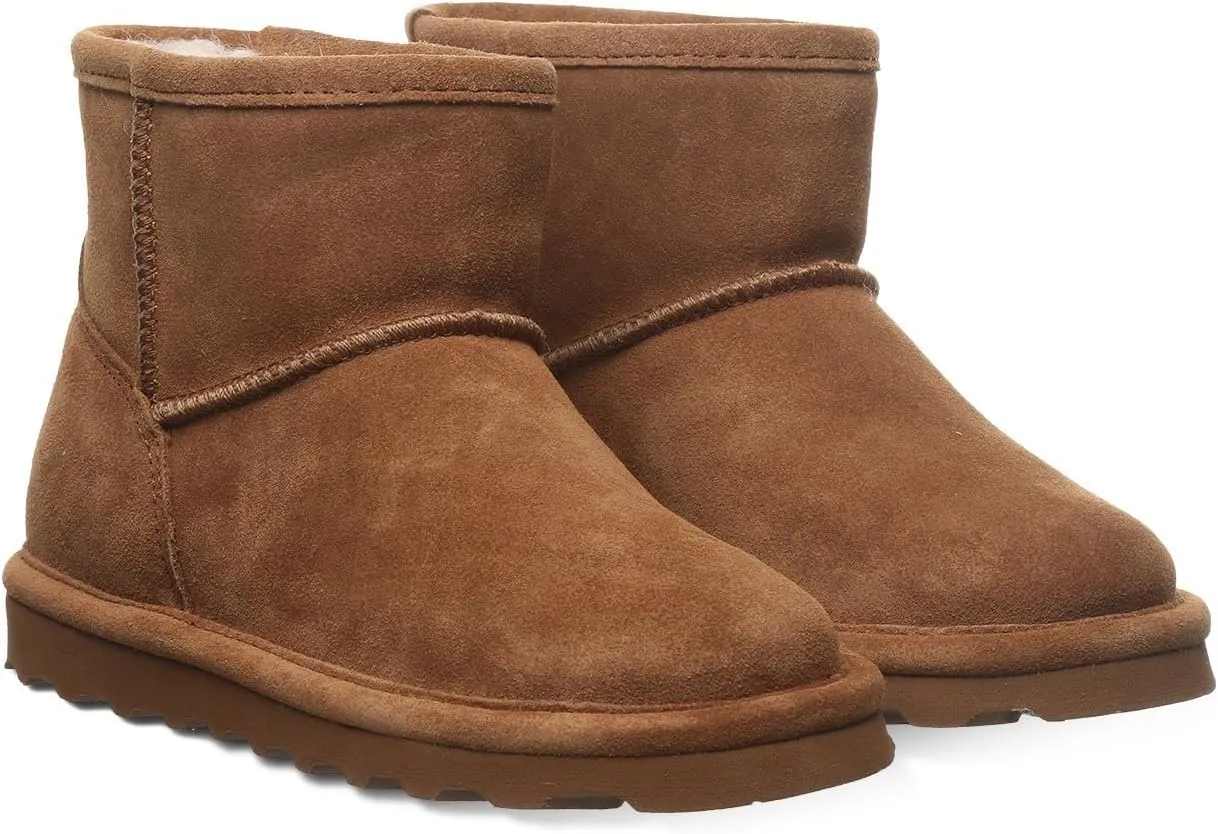 BEARPAW Alyssa Youth Multiple Colors | Women's Ankle Boot | Women's Slip On Boot | Comfortable Winter Boot