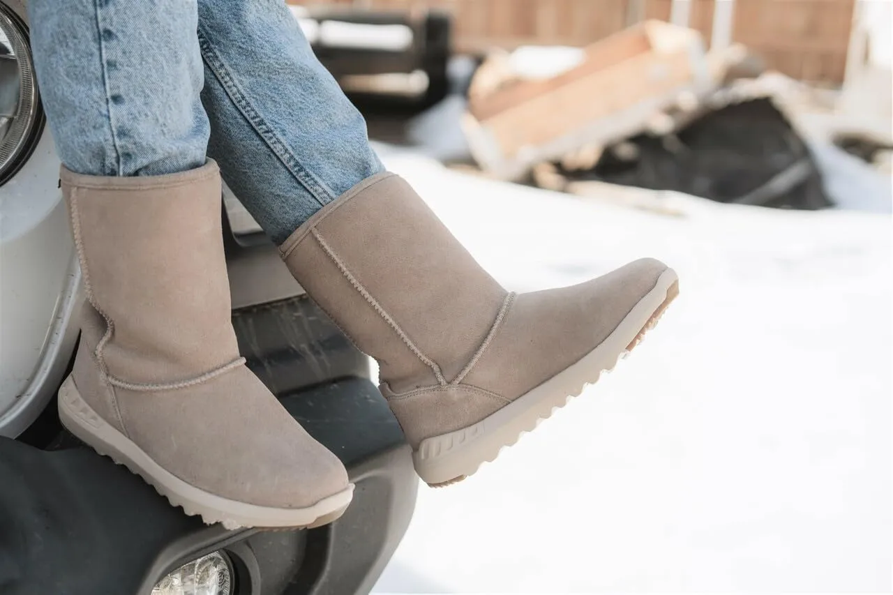 BEARPAW Elle II Sport Boot | Classic Suede Slip-On | Comfortable Winter Boot for Women