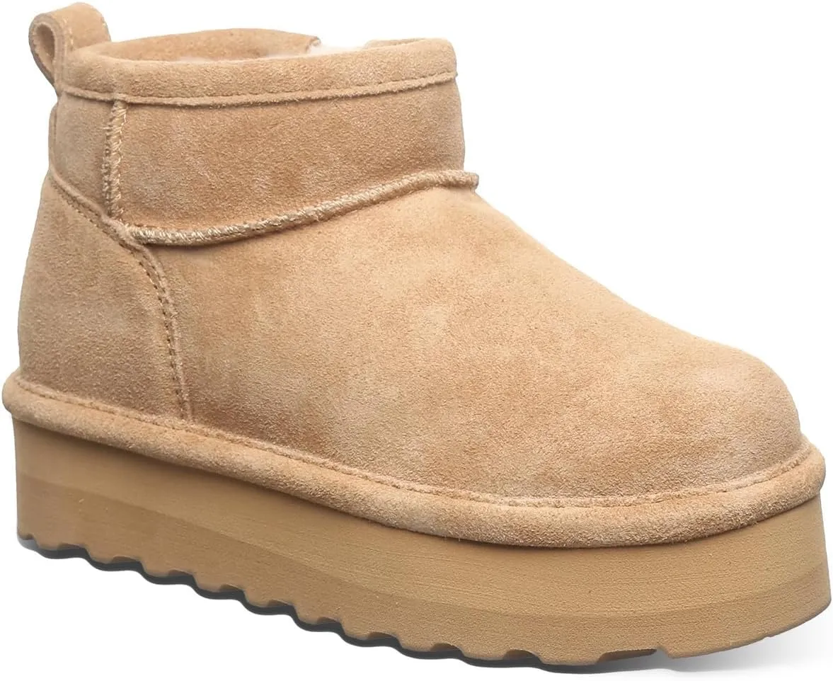 BEARPAW Retro Shorty Youth Boot | Youth's Ankle Boot | Youth's Slip On Boot | Comfortable Winter Boot