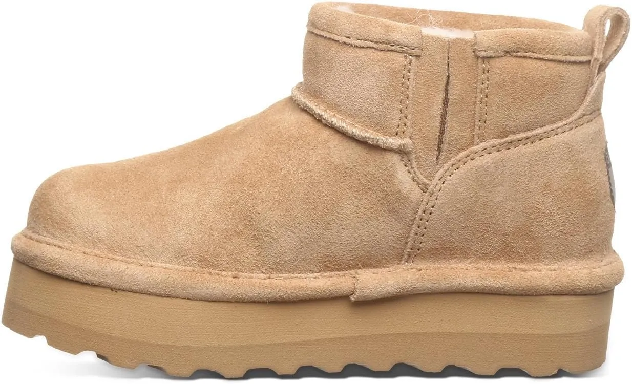 BEARPAW Retro Shorty Youth Boot | Youth's Ankle Boot | Youth's Slip On Boot | Comfortable Winter Boot